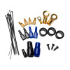 American Bass 4 Gauge 2000W Complete Amplifier Wiring Kit | AB-4GA-AMPKIT-BLU-MINI