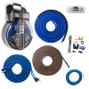 VFL Audio 0 Gauge OFC 3200W Complete Amplifier Wiring Kit Blue | VFL-0GA-AMPKIT
