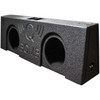 QBomb QBTRUCK212V | Dual 12 Inch Ported Vented Shallow Slim Truck Subwoofer Box
