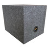 Single 10 Inch 35 Hz Aero Port Vented Heavy-Duty Subwoofer Box | Grey Carpet