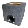 Single 10 Inch 35 Hz Aero Port Vented Heavy-Duty Subwoofer Box | Grey Carpet