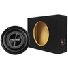 Pioneer TS-A2500LS4 Package | 10 Inch 1200W SVC 4 Ohm Shallow Slim Subwoofer & QPower Sealed Box