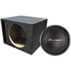 Pioneer Champion TS-A301D4 Package | 12 Inch 1600W DVC 4 Ohm Subwoofer & QPower HD Ported Box