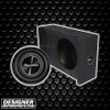 Pioneer TS-A3000LS4 Package | 12 Inch 1500W SVC 4 Ohm Shallow Slim Subwoofer & QBomb Sealed DownFire Box