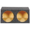 QPower QHDBASS15 | Dual 15 Inch Sealed Heavy-Duty Angled Subwoofer Box