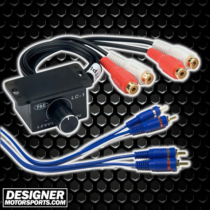 PAC LC-1 | Remote Level Control Bass Knob Kit w/ 6FT RCA Cables