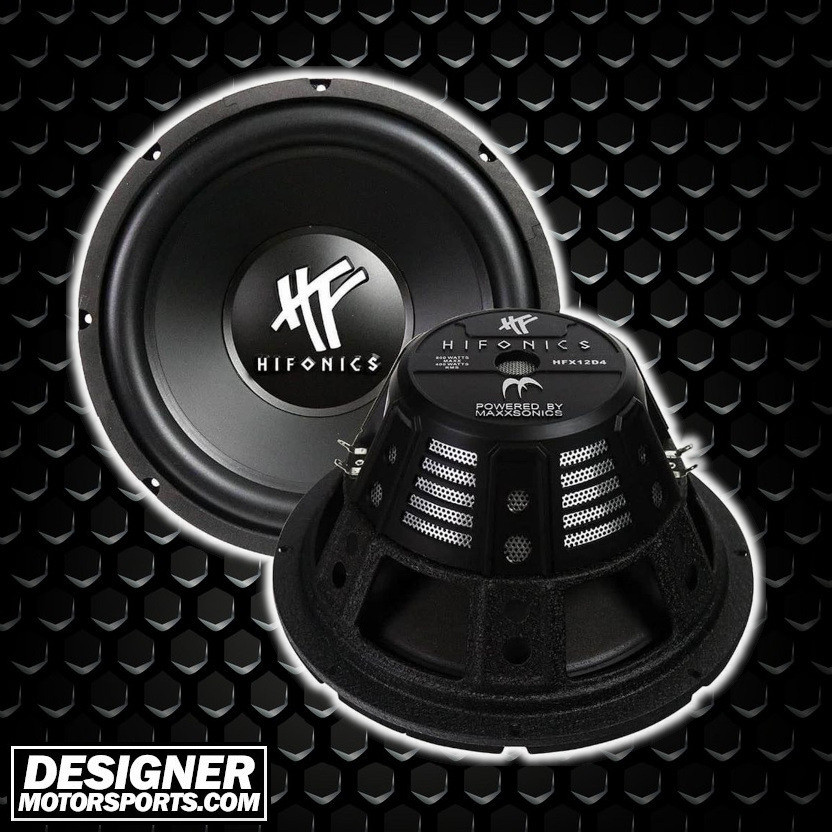 Hifonics HFX 12 Inch 800W DVC 4 Ohm Subwoofer | HFX12D4BK