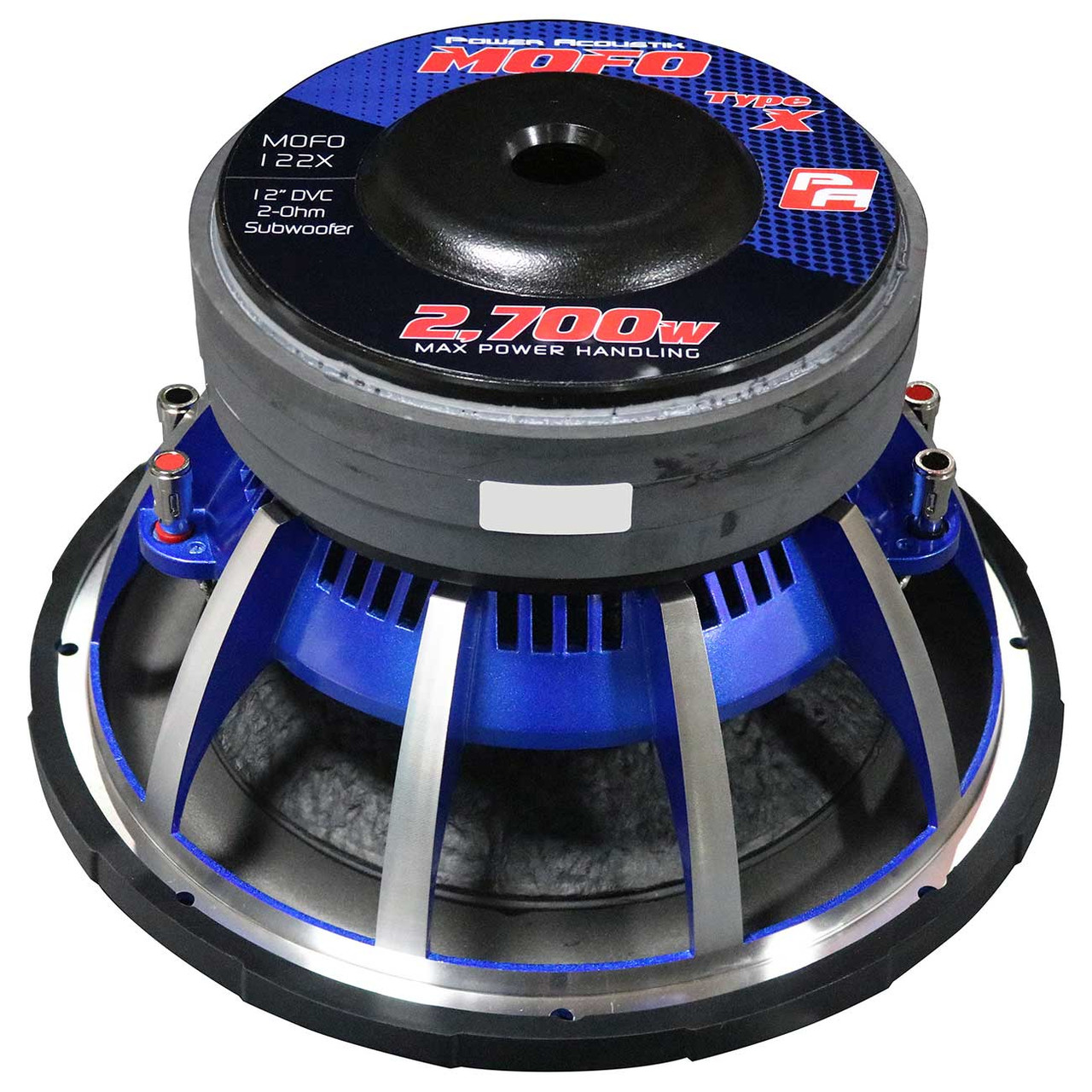 Power Acoustik MOFO 12 Inch 2700W DVC 2 Ohm Subwoofer | MOFO122X