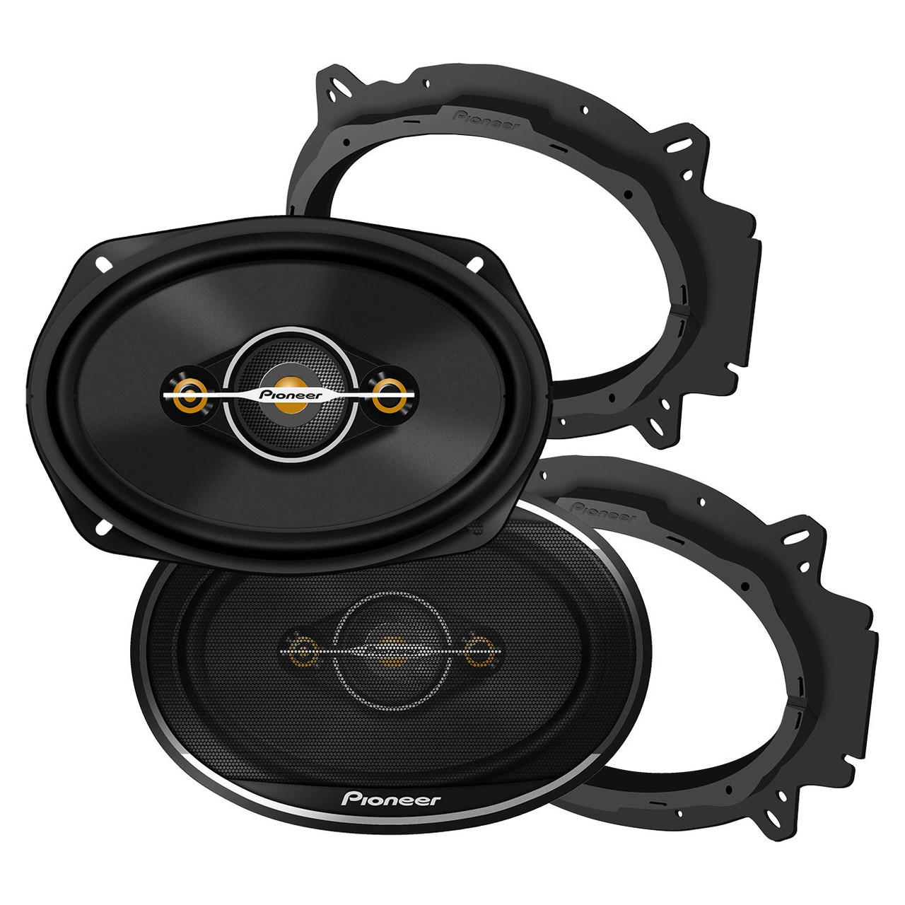 Pioneer TS-A6961F | 6x9 Inch 450W 4 Ohm 4-Way Coaxial Speakers (Pair)