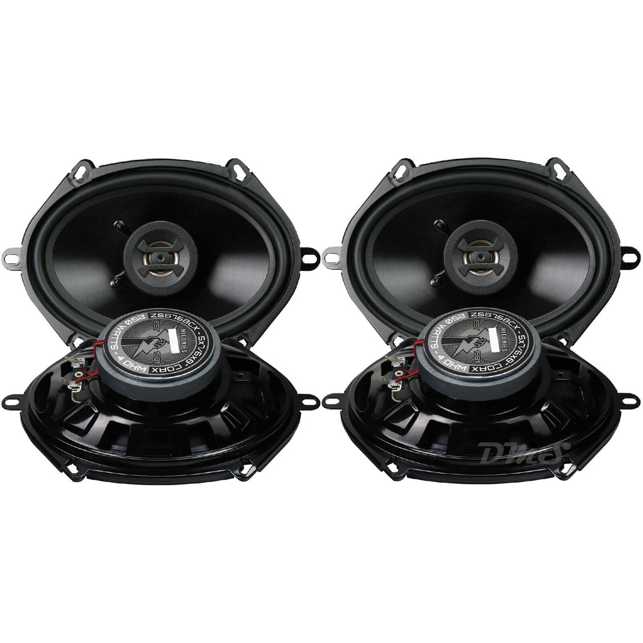 Hifonics Zeus ZS5768CX | 5x7 / 6x8 Inch 250W 4 Ohm 2-Way Coaxial