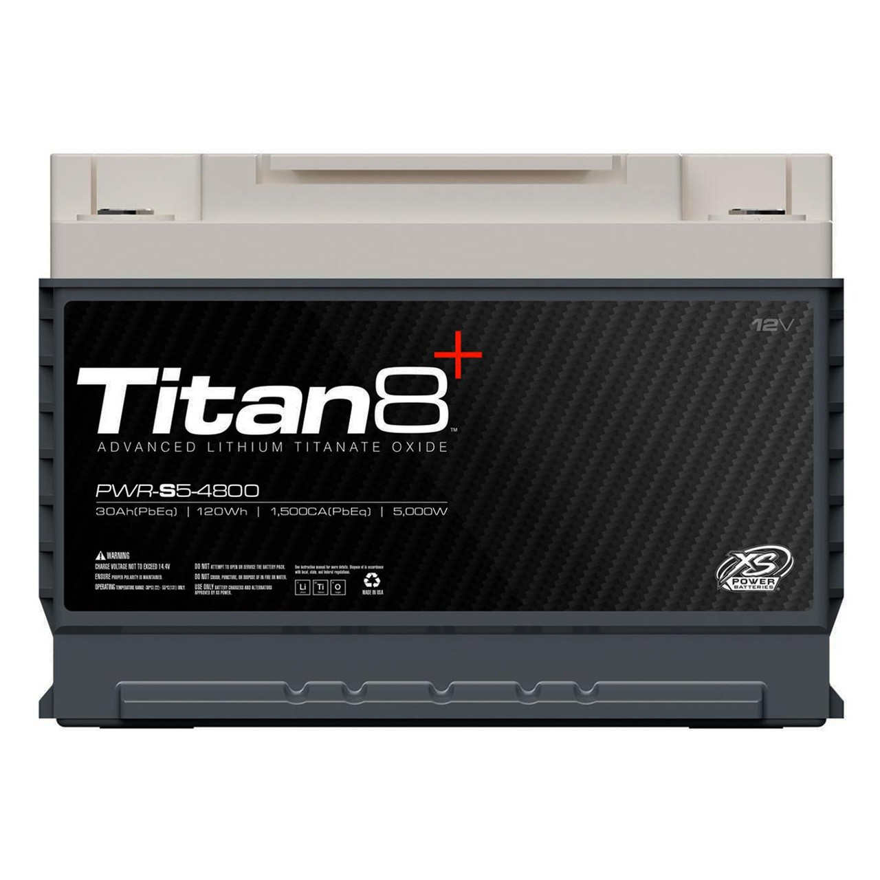 XS Power TITAN8 PWR-S5-4800 | Lithium 12-Volt 30AH Power Cell