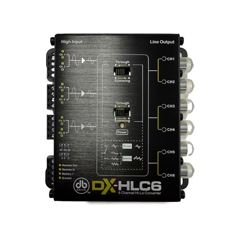 DB Drive DX-HLC6 | 6 Channel Hi-Lo Line Output Converter Signal
