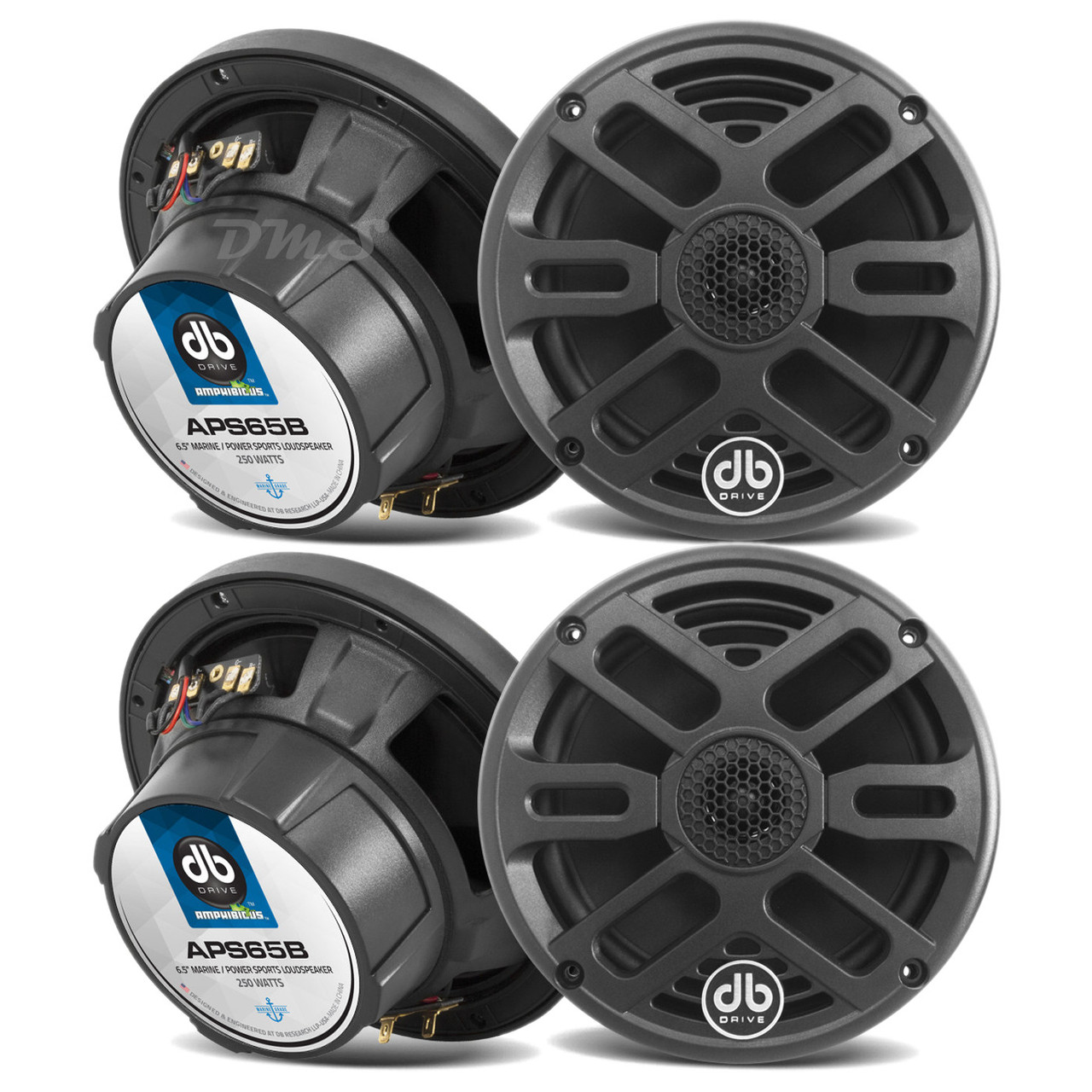 DB Drive APS65B | 6.5 Inch 250W 4 Ohm 2-Way Coaxial Marine
