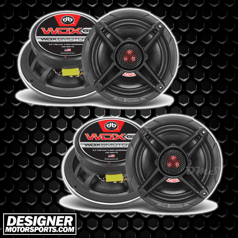 DB Drive WDX6MOTO-G2 | 6.5 Inch 400W 4 Ohm 2-Way Coaxial Speakers