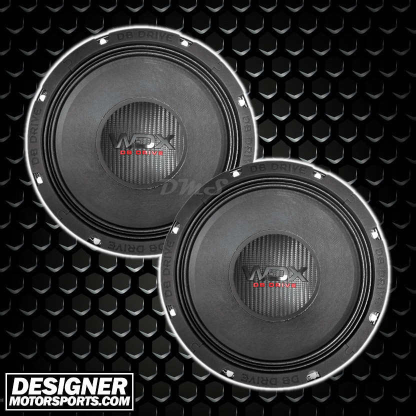 DB Drive WDX7MR8 | 8 Inch 375W 4 Ohm Pro Midrange Speakers (Pair)