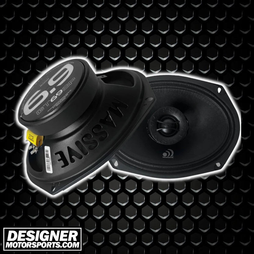 Massive Audio GT69SP 6x9 Inch 250W Ohm PRO Coaxial Speakers (Pair)