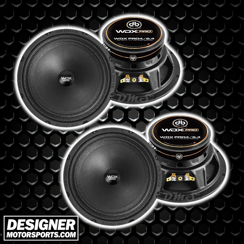 DB Drive WDX PRO4 6.5 Inch 300W 4 Ohm Midrange Speakers | WDXPRO4