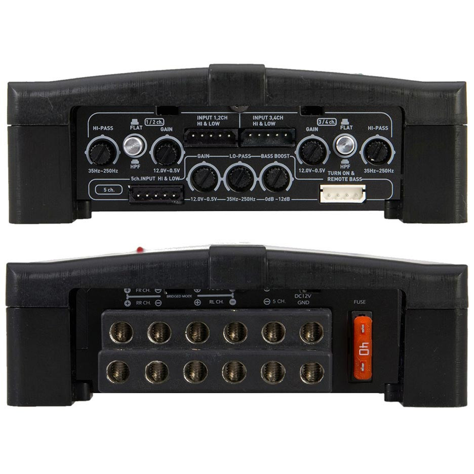 Power Acoustik Razor 2500W Max 5 Channel Full Range Amplifier