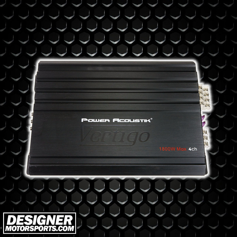 Power Acoustik Vertigo 1800W Max 4 Channel Full Range Amplifier