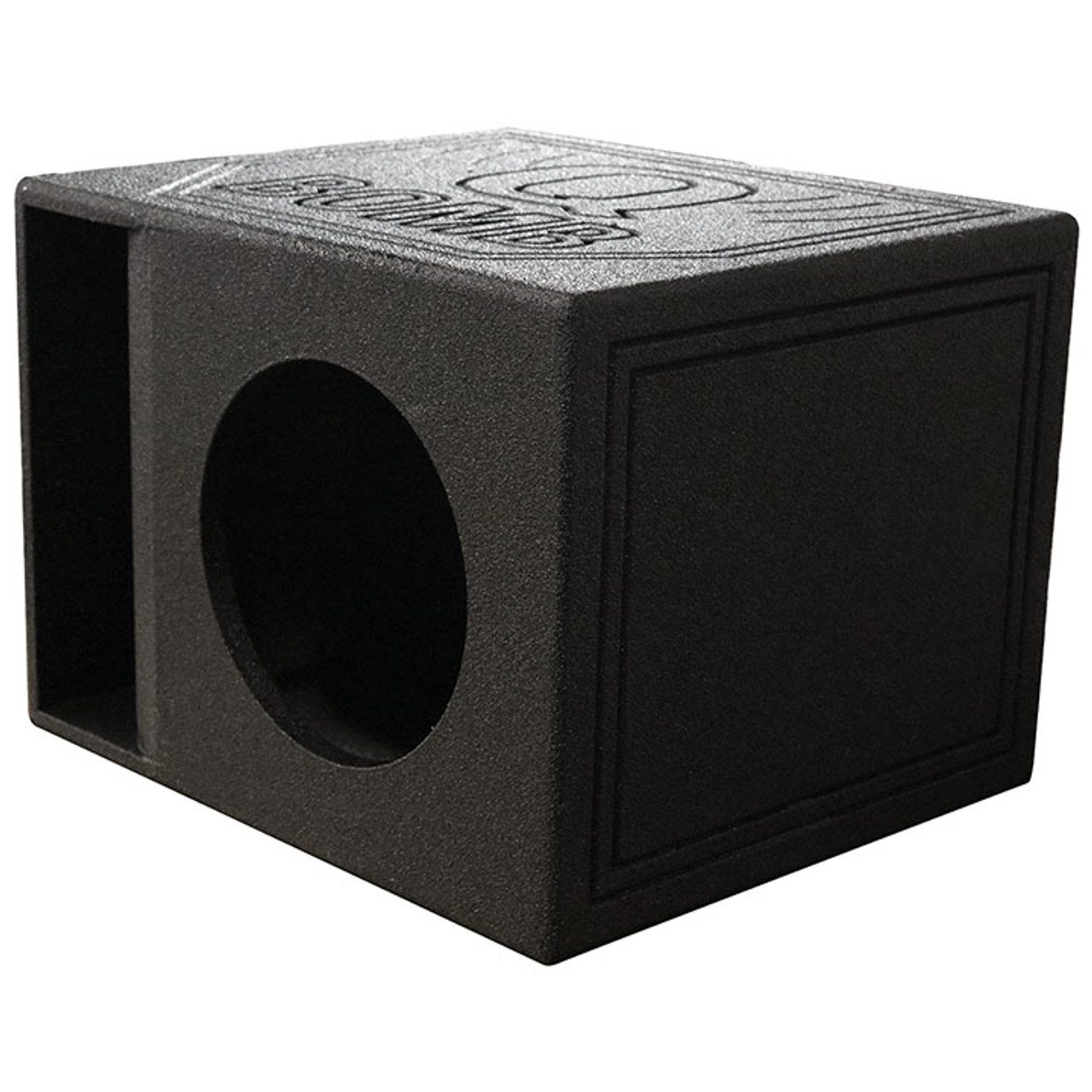 QBomb QBOMB10HPSINGLE 10 Inch Kerf Ported Horn Vented Subwoofer Box