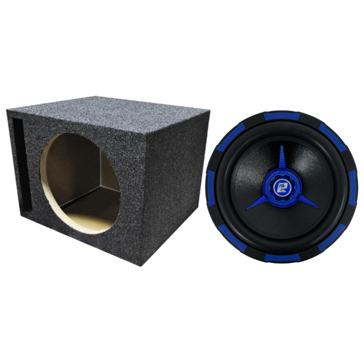 Power Acoustik MOFO-124X Package | 12 Inch 2700W Dual 4 Ohm