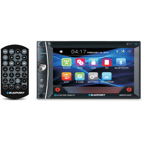 Blaupunkt MEMPHIS440BT | 6.2" Double Din Touchscreen DVD Head Unit | Bluetooth Car Radio