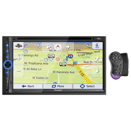 Farenheit TIN-702HB | 7 Inch Double Din Touchscreen Navigation Head Unit Car Radio