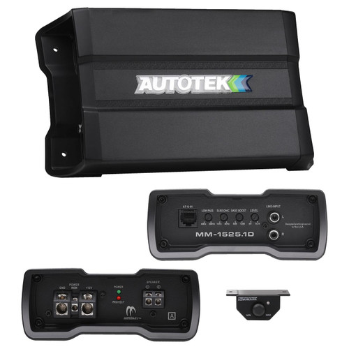 Autotek MM-1525.1D | Mean Machine 1500W Max Monoblock Subwoofer Amplifier