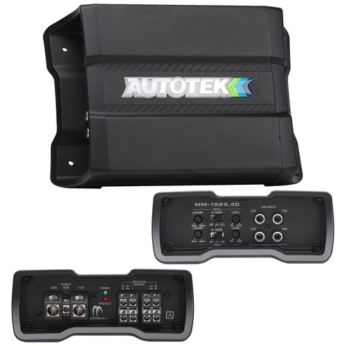 Autotek MM-1525.4D | Mean Machine 1500W Max 4 Channel Full Range Amplifier