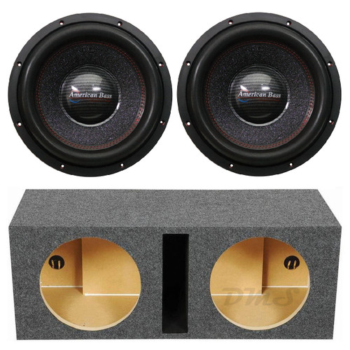 American Bass HAWK1244 Package | Dual 12 Inch 3000W DVC 4 Ohm Subwoofers