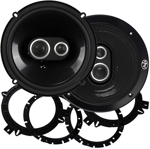 Audiopipe CPL-1603 | 6 Inch 180W 4 Ohm 3-Way Coaxial Speakers (Pair)