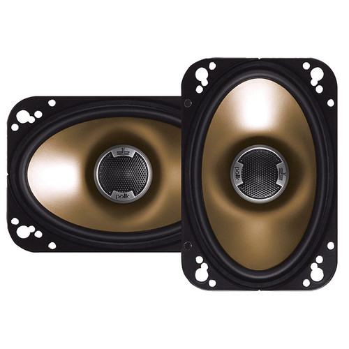 Polk DB461 | 4x6 Inch 120W 4 Ohm 2-Way Coaxial Speakers (Pair)