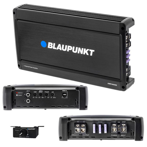 Blaupunkt AMP4000D | 4000W Max Monoblock Subwoofer Amplifier