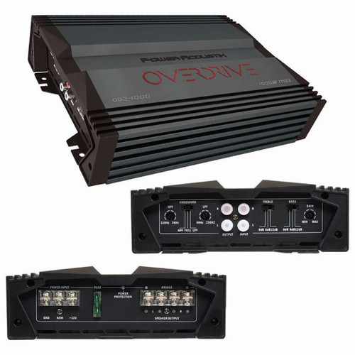 Power Acoustik Overdrive OD2-1000 | 1000W Max 2 Channel Full Range Amplifier