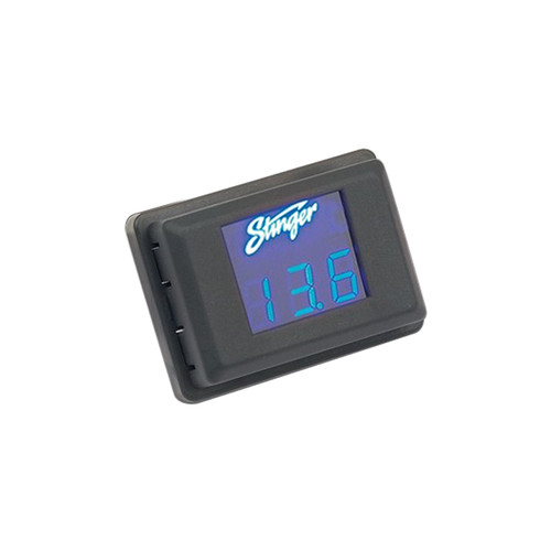 Stinger SVMB | LED Digital Battery Volt Meter Gauge | Black & Blue