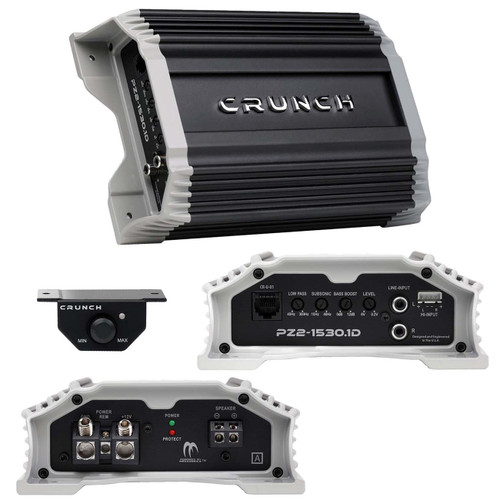 Crunch Powerzone PZ2-1530.1D | 1500W Max Monoblock Subwoofer Amplifier