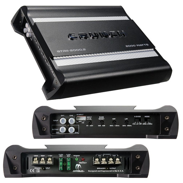 Crunch GTRII-2000.2 | 2000W Max 2 Channel Full Range Amplifier