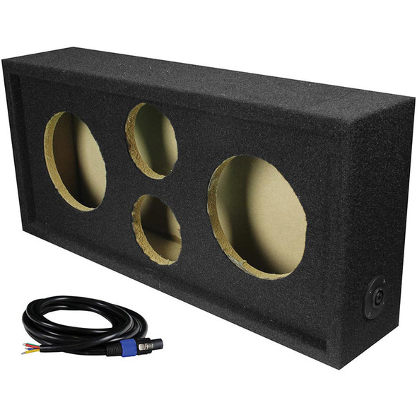 QPower CH101S | Dual 6.5 Inch + Dual Super Tweeter Sealed Full Range Chuchero Box