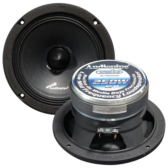 Audiopipe APMB-6D | 6 Inch 250W 8 Ohm Pro Audio Speaker (Single)