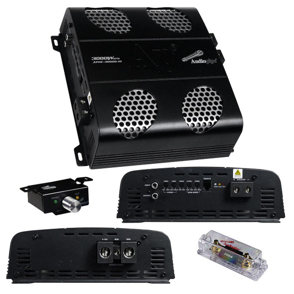 Audiopipe APHF-3000D-H1 | 3000W Full Range Monoblock Amplifier | 1 Ohm