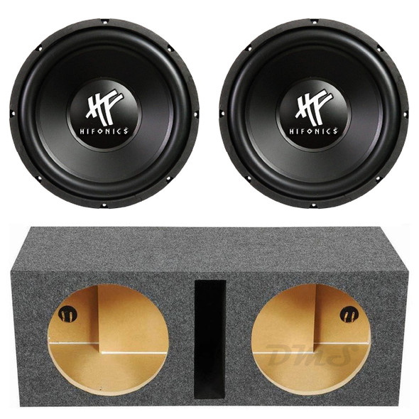 Hifonics HFX 12 Package | Dual 12" 800W D4 Subwoofers & QPower HD Ported Box