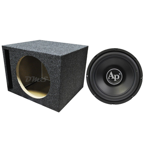 Audiopipe TS-PP3-12-D4 Package | 12" 1600W D4 Subwoofer & QPower HD Ported Box