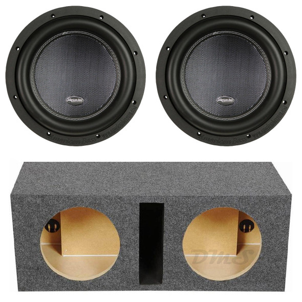 American Bass XR 10 Package | Dual 10" 2000W D2 Subwoofers & QPower HD Ported Box