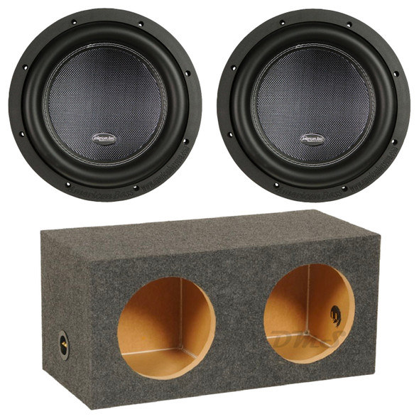 American Bass XR 10 Package | Dual 10" 2000W D2 Subwoofers & QPower HD Sealed Box