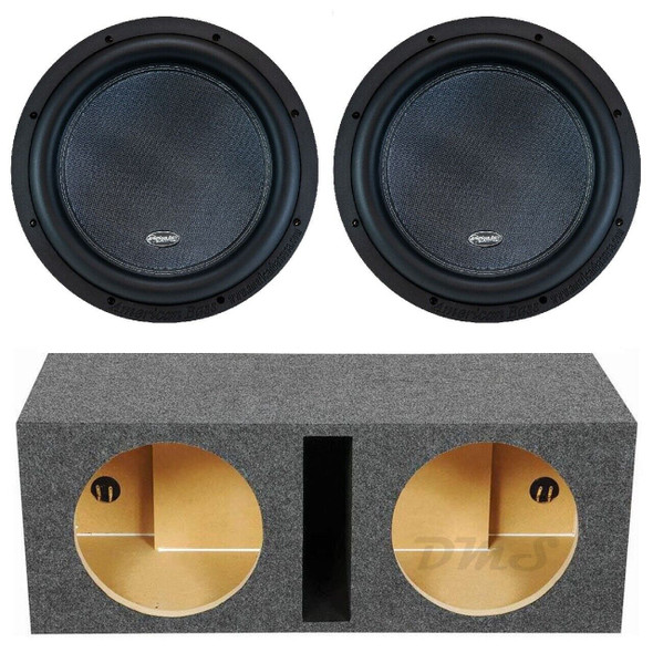 American Bass XR 12 Package | Dual 12" 2400W D2 Subwoofers & QPower HD Ported Box