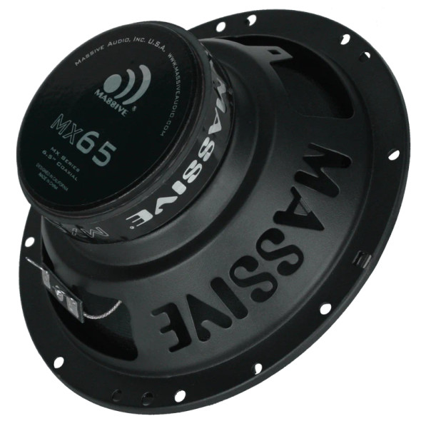 Massive Audio MX65 V2 | 6.5 Inch 250W 4 Ohm 3-Way Coaxial Speakers (Pair)