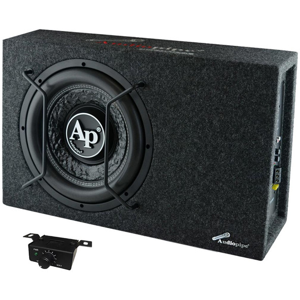 Audiopipe APSB-XF12AMP | 12 Inch 800W Amplified Sealed Shallow Subwoofer System
