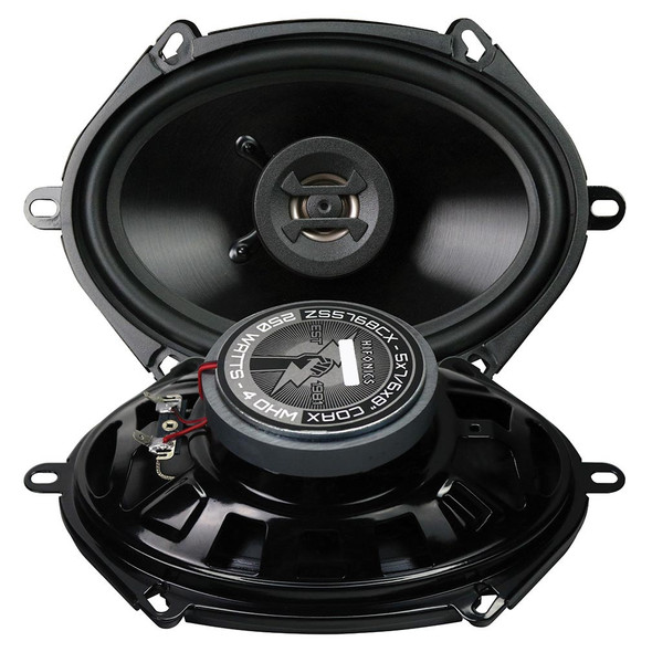 Hifonics Zeus ZS5768CX | 5x7 / 6x8 Inch 250W 4 Ohm 2-Way Coaxial Speakers (Pair)