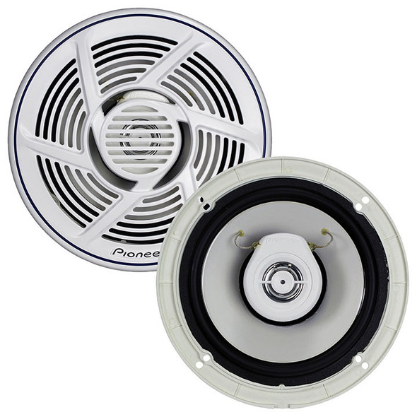 Pioneer TS-MR1640 | 6.5 Inch 160W Max 4 Ohm 2-Way Coaxial Marine Speakers (Pair)