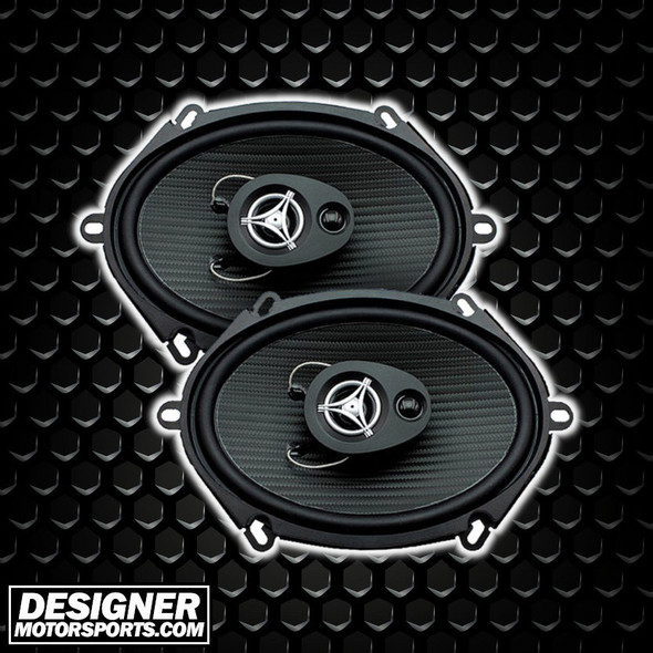 Power Acoustik EF-573 | 5x7 Inch 500W 4 Ohm 3-Way Coaxial Speakers